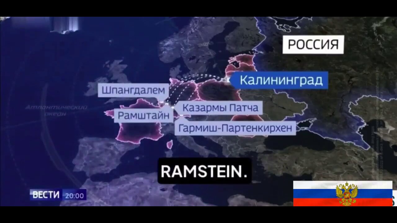 Russian State Television Unveiled a Map of European Countries That Could Be Targeted