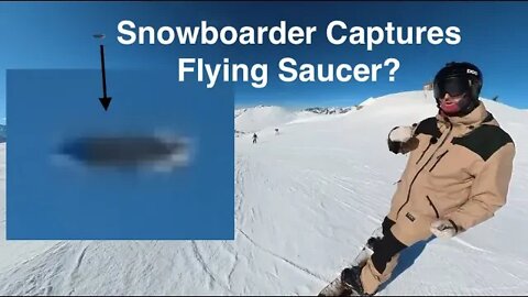 Flying Saucer Claimed to be Captured on a Snowboarder Tutorial Video