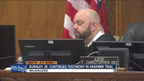 Man shot by police continues testimony in Kramer trial