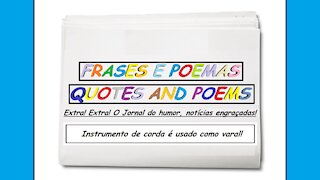 Notícias engraçadas: Instrumento de corda é usado como varal! [Frases e Poemas]