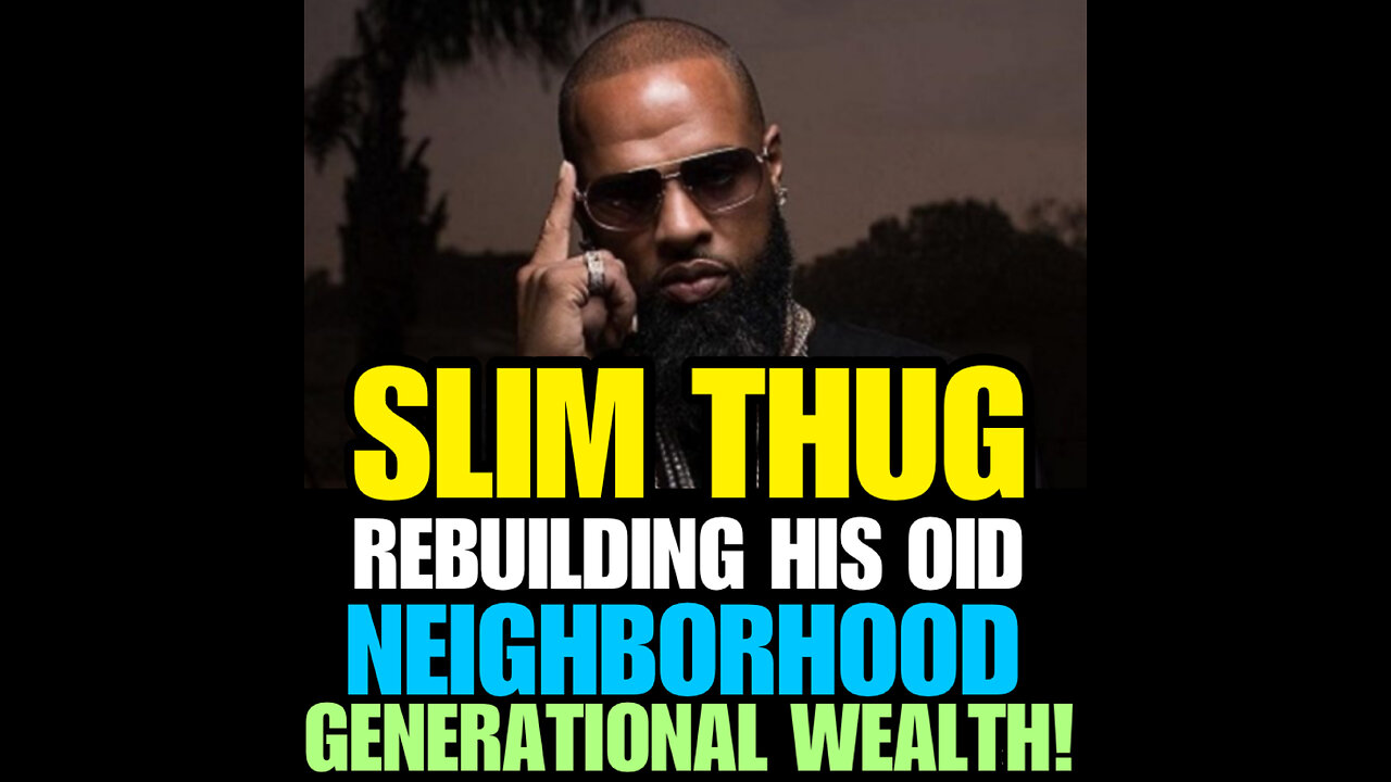 Slim Thug: Rebuilding Houston One Home at a Time….