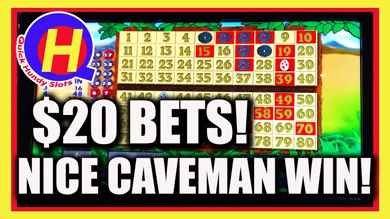 $20 Bets on Caveman KENO Going For $400K Jackpot!