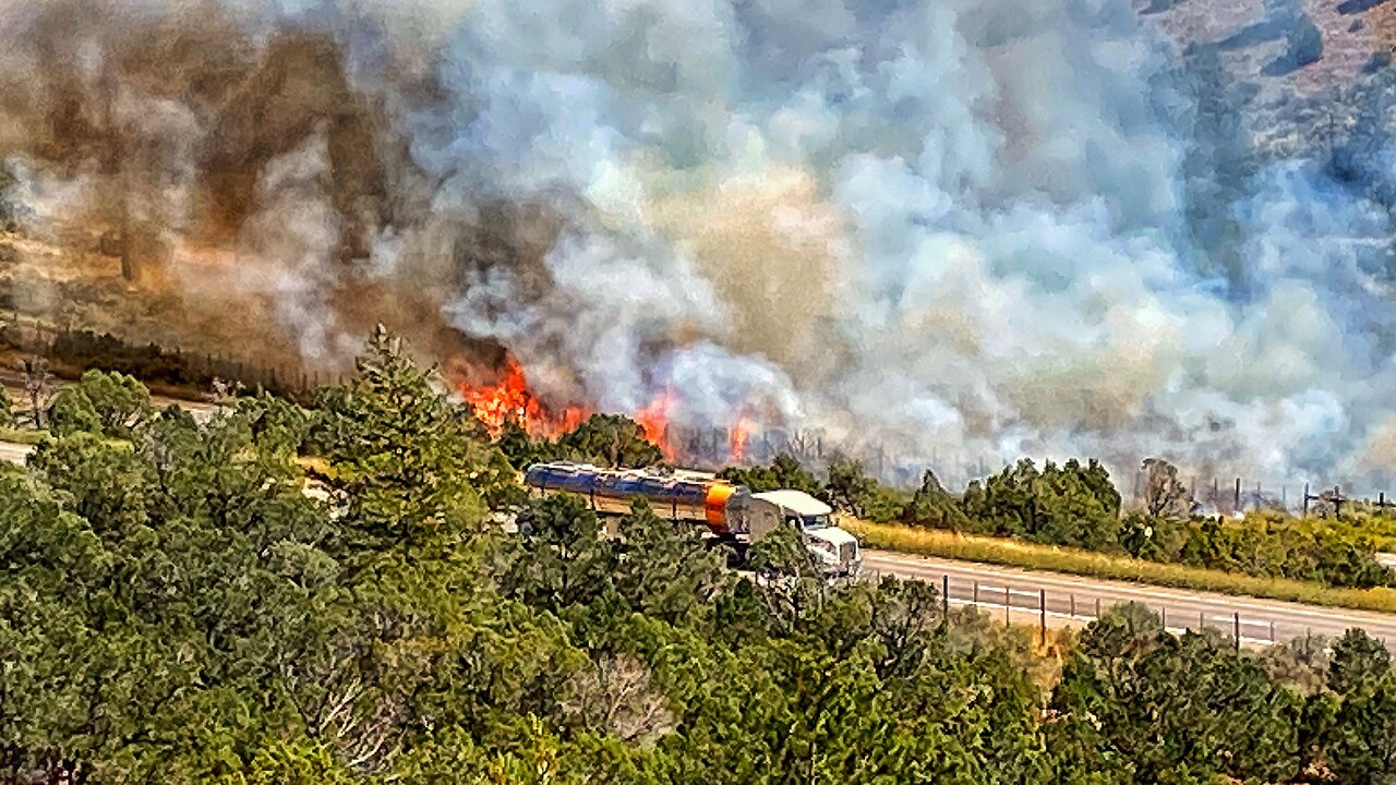 Eagle River Wildfire I-70 Closed