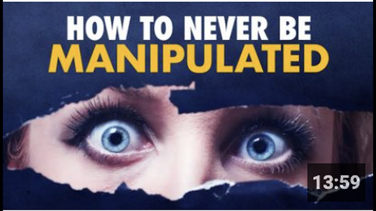 Are you being manipulated - and how do you avoid it???