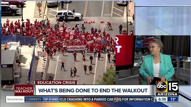 Diane Douglas speaks about Arizona teacher walkout