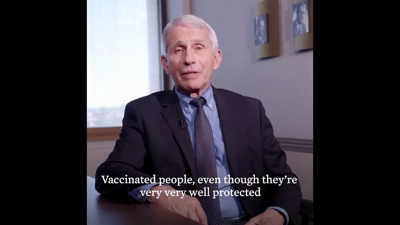 This part of Fauci's video message was removed in the newly uploaded Biden post