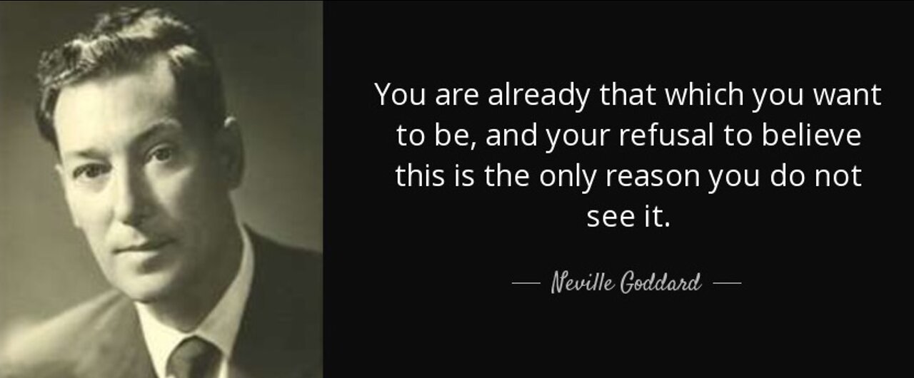 Neville Goddard - Who am i? i am all imagination. I'm i Tate