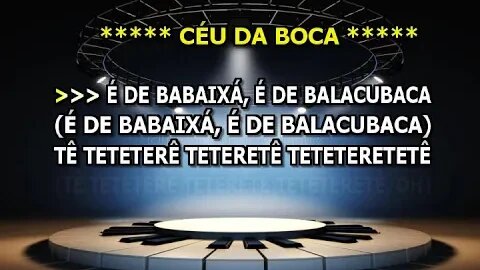 Playback Karaokê Céu da Boca e Chorando se Foi por RRP