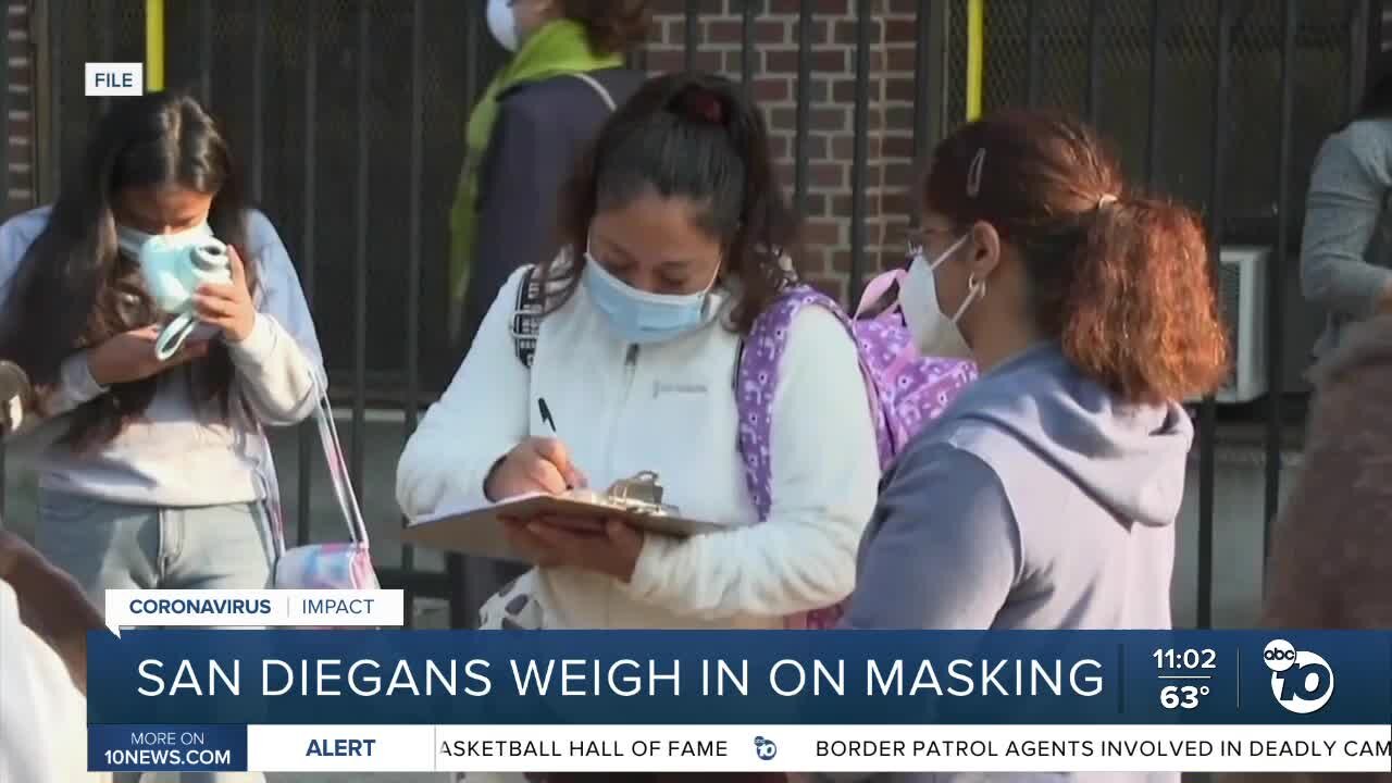 San Diegans weigh in on masking