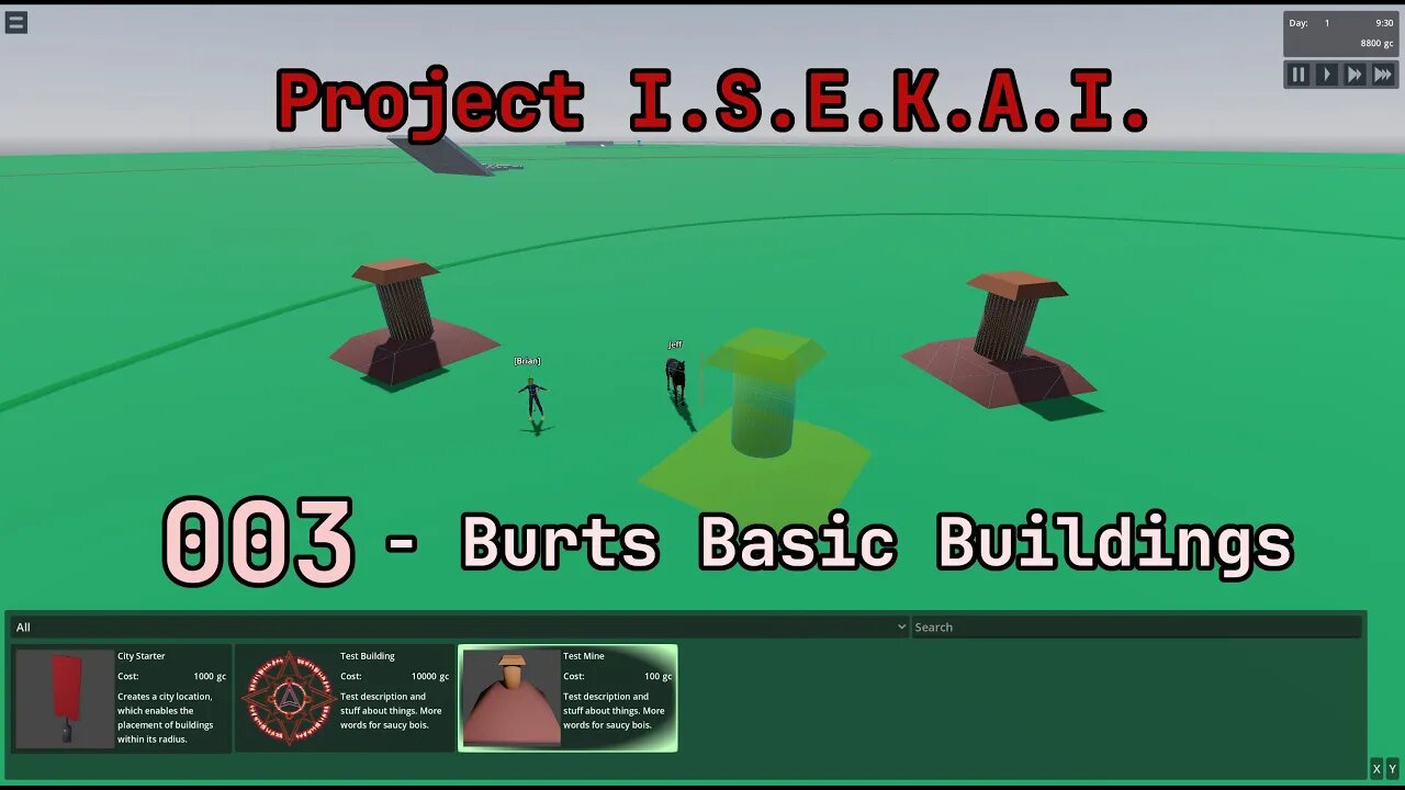 [Godot 4] Project ISEKAI - 003: Starting Buildings And Cities