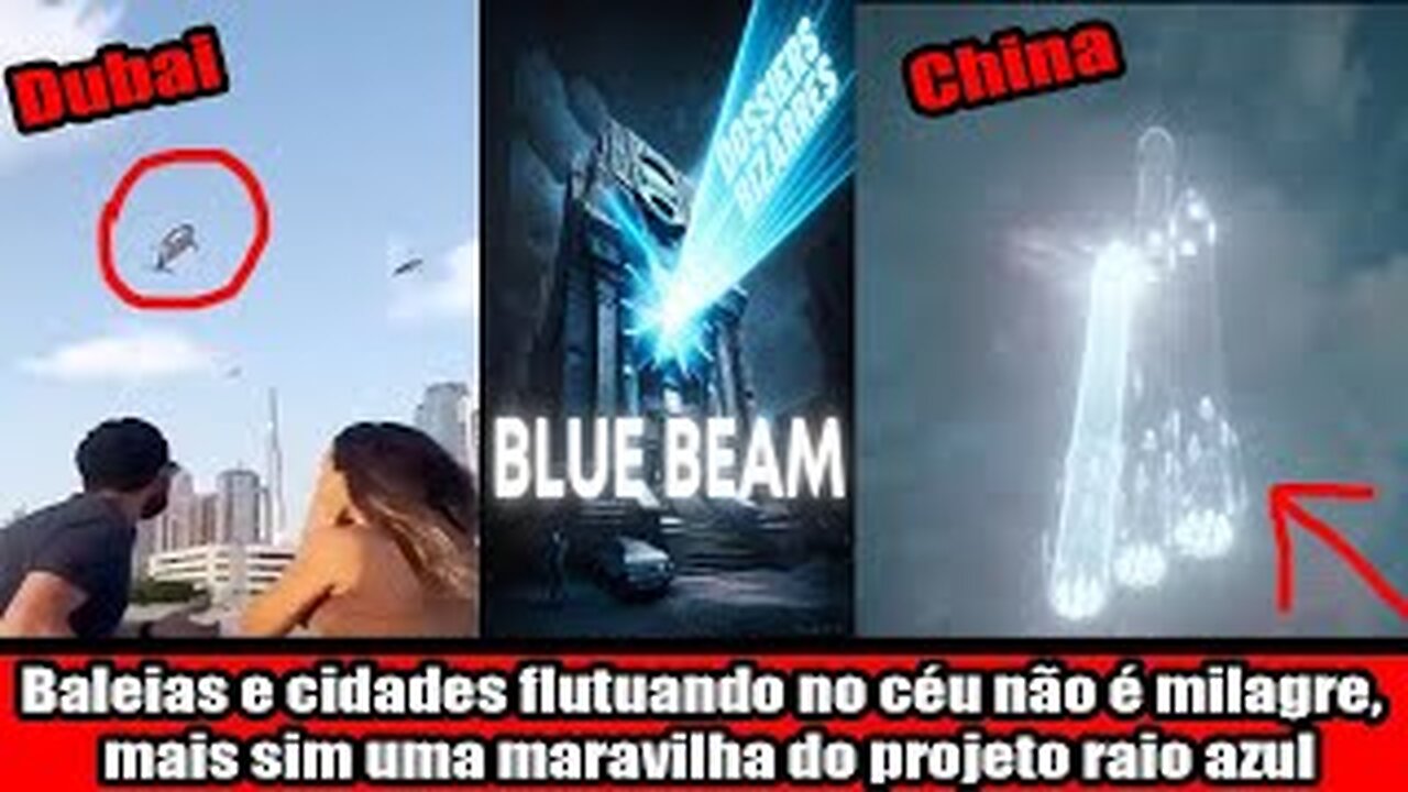 Baleias e cidades flutuando no céu não é milagre, mais sim uma maravilha do projeto raio azul