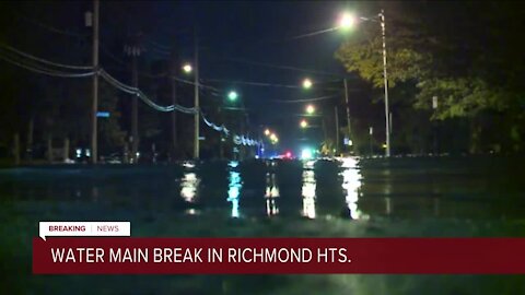 Water main break in Richmond Heights leaves surrounding areas without water