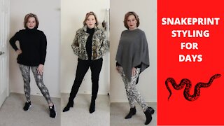 How To Style SnakePrint For Days, for the mature woman!