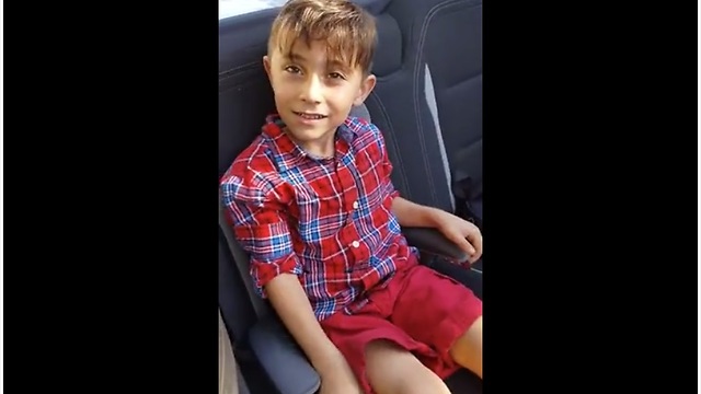 Kid has mind blown by cool car surprise