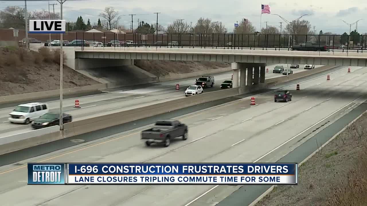 I-696 construction frustrates driver