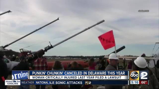 Punkin Chunkin cancelled after woman injured last year