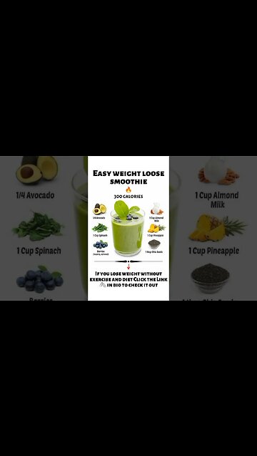 Easy Weight Loss Smoothies To Make At Home | Easy At Home Smoothies For Weight Loss #Shorts