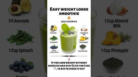 Easy Weight Loss Smoothies To Make At Home | Easy At Home Smoothies For Weight Loss #Shorts