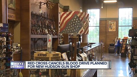 Red Cross cancels blood drive planned for New Hudson gun shop