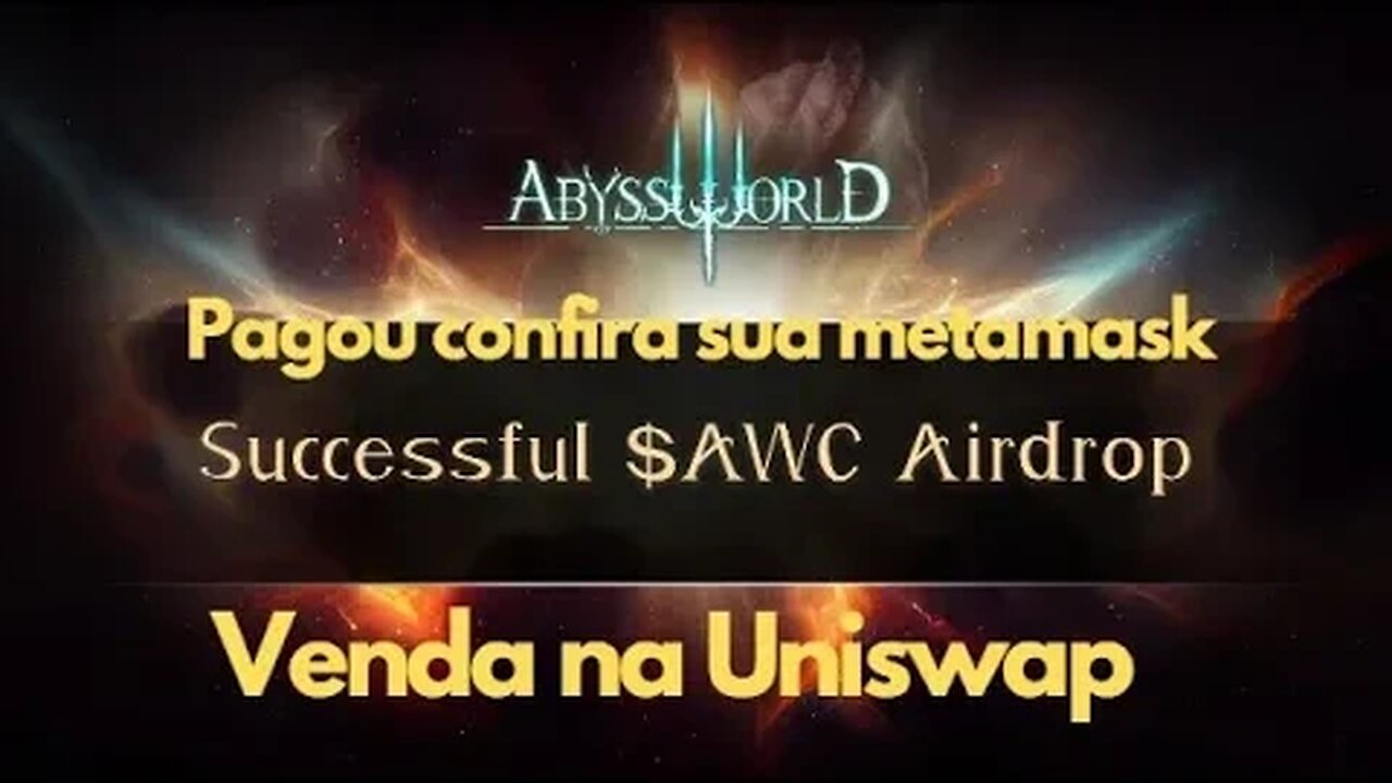 AIRDROP ABYSSWORLD PAGOU 75 REAIS! PROXIMOS BIG AIRDROP LAYER ZERO E ZK SYNC MARCA AI SE VOCÊ FEZ