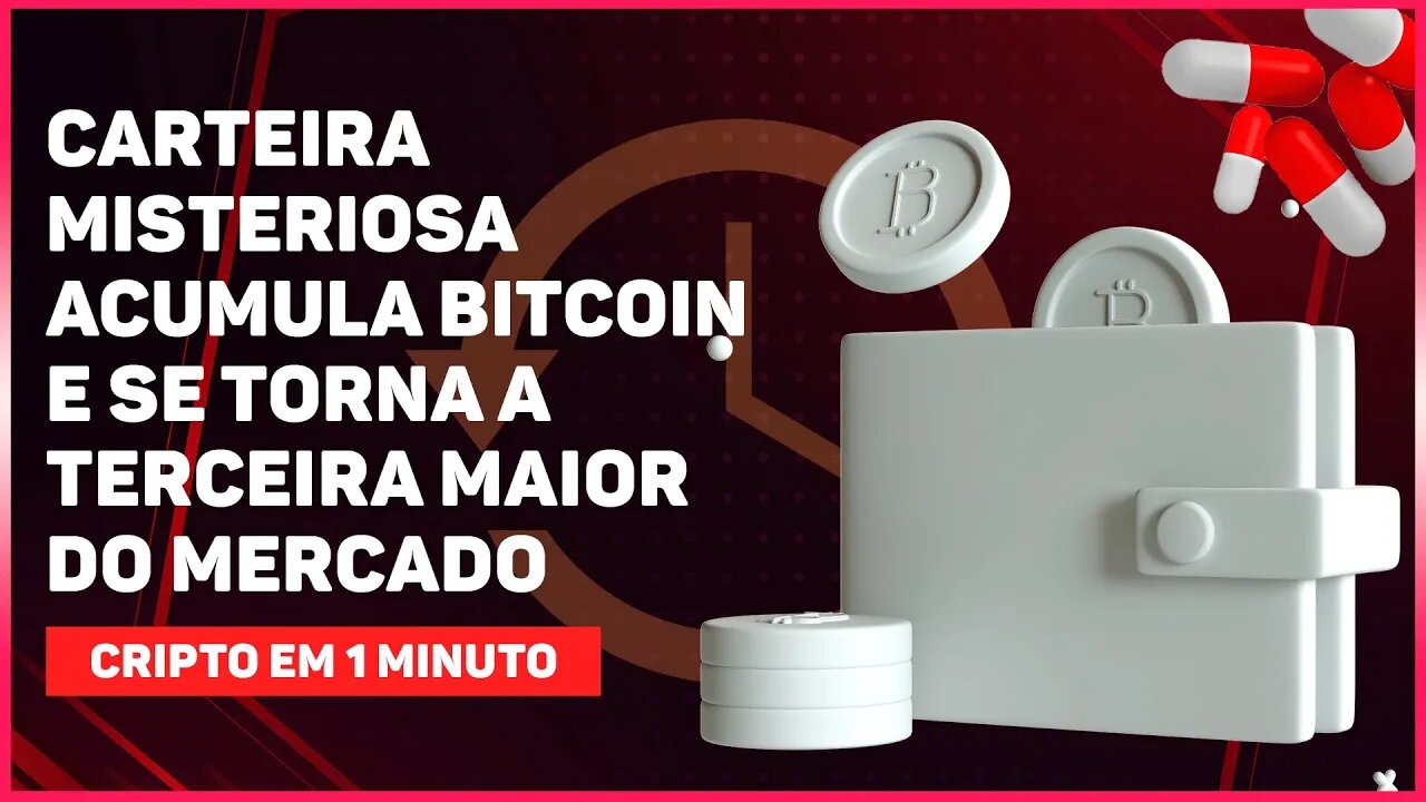 CARTEIRA MISTERIOSA ACUMULA BITCOIN E SE TORNA A TERCEIRA MAIOR DO MERCADO