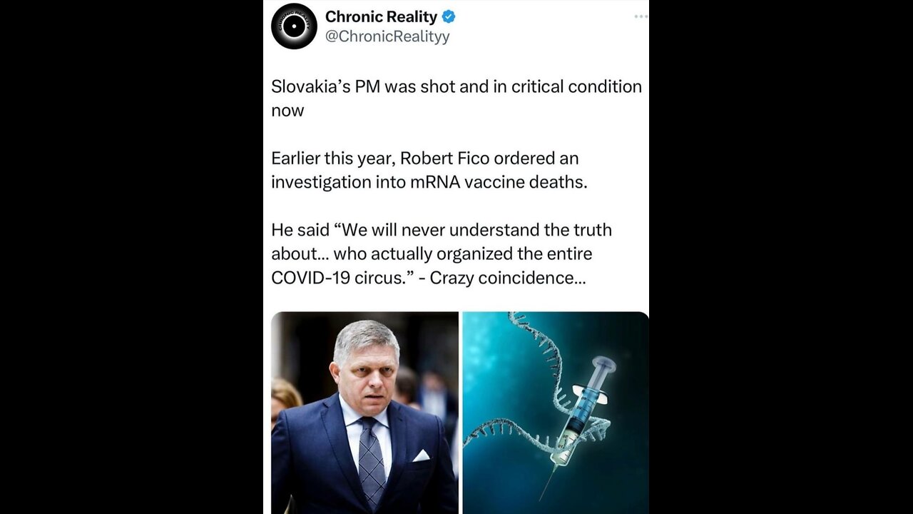 SLOVAK PRIME MINISTER🤵‍♂️💥🥷SHOT IN ASSASSINATION ATTEMPT🤵‍♂️💥🥷💫