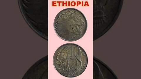 Ethiopia 10 santeem 2008.#shorts #coinnotesz