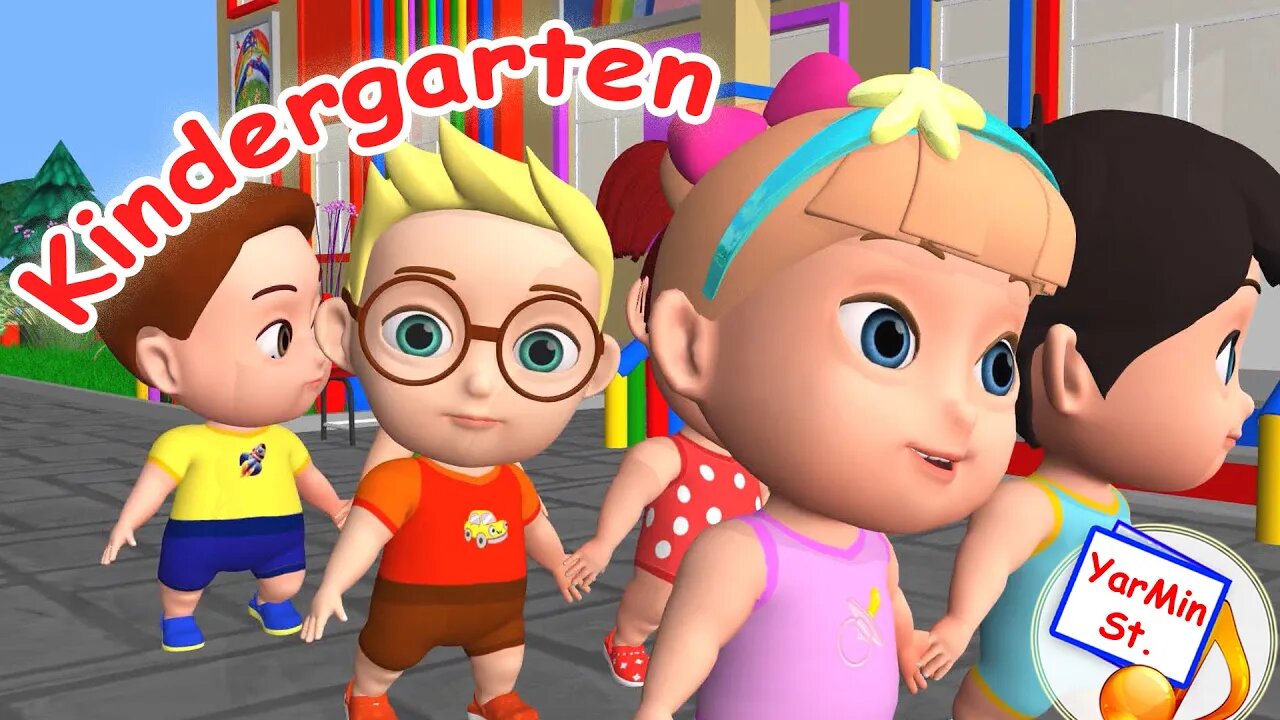 Kindergarten. Cartoon song for kids. Yarmin st