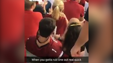 South Carolina Gamecocks Fan Gets CAUGHT Giving a Hand Job During the Game