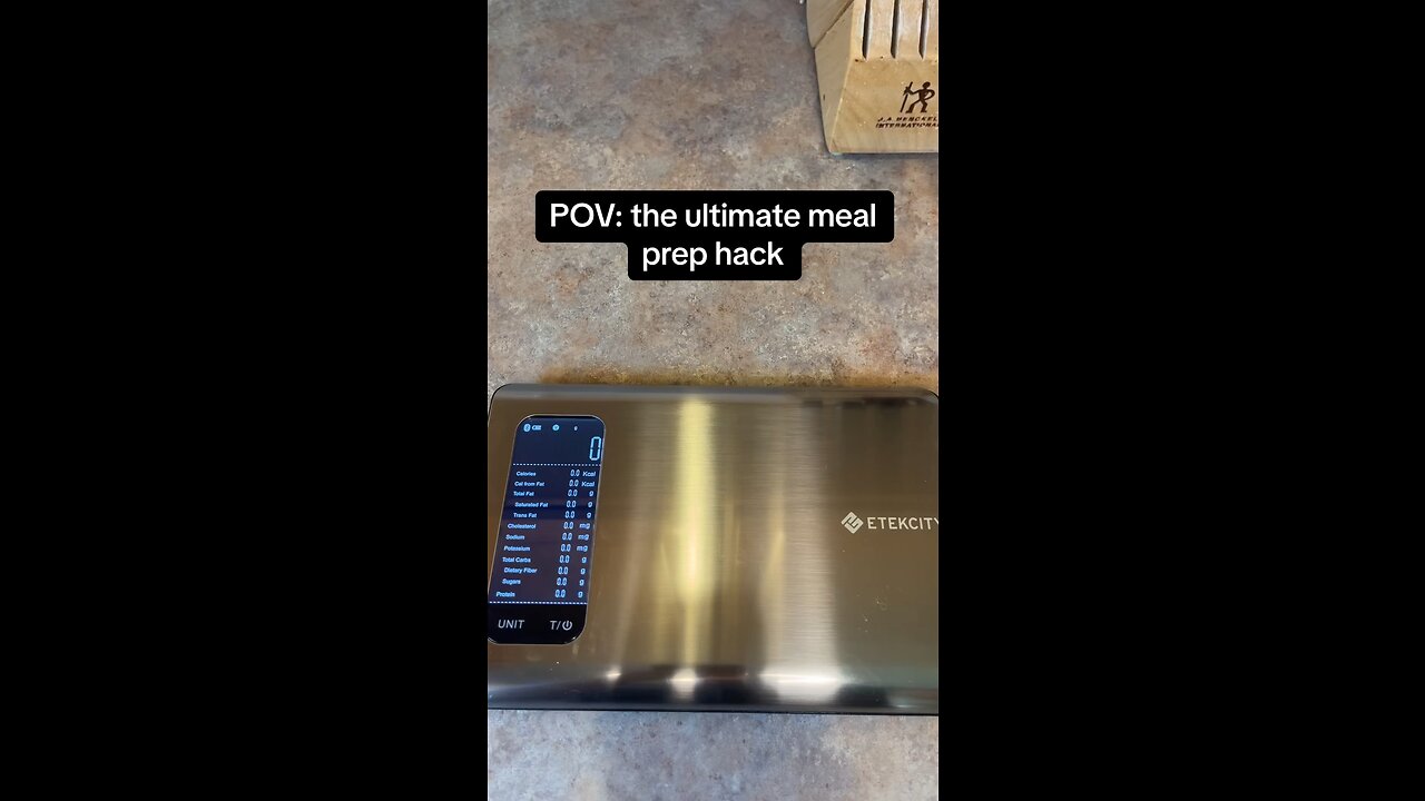 Meal prep hack | EzMacro Smart Scale