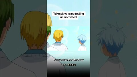 Teiko players are feeling unmotivated 😕 #anime #kurokonobasket #fyp