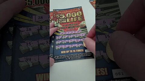 Winning Florida Lottery Ticket $5,000 A Week For Life!