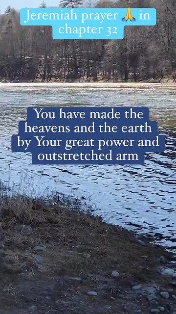 Nothing is too hard for God. He created the heavens and the earth Jeremiah 32 prayer #Jesus #bible