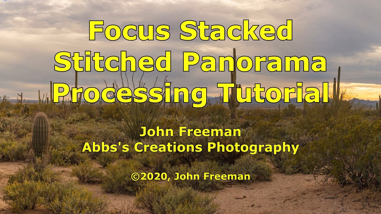 Focus Stacked Stitched Panorama Processing Tutorial