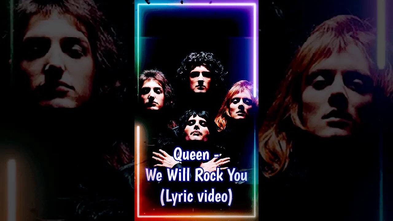 Queen - We Will Rock You (Lyrics) #shorts