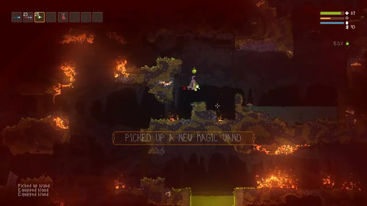 Noita [faik] daily run for 2023JULY21. "Catch!"