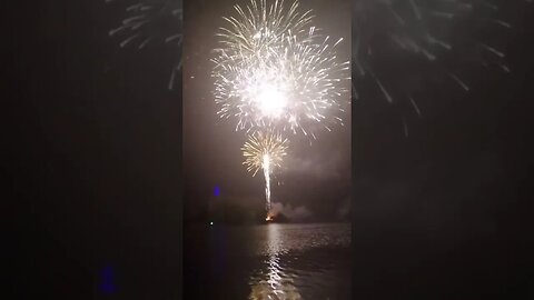 Grand finale of firework show Grand Haven #4thofjuly