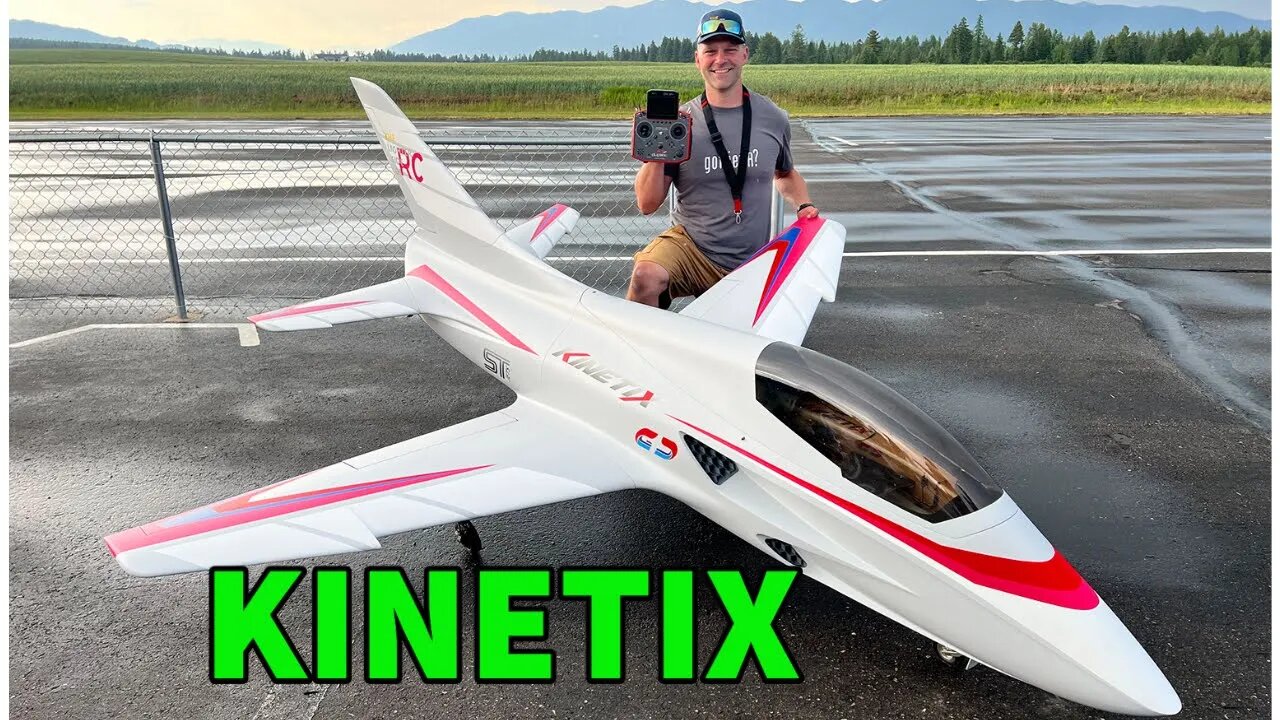 First Flights of the KINETIX RC Jet by STJets - EPIC JET!