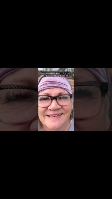 I had an overwhelming moment of emotion when it hit me...I was at Roots & Refuge Farm 💜