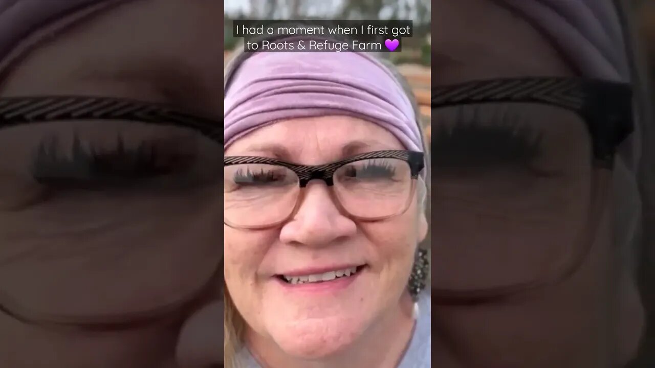 I had an overwhelming moment of emotion when it hit me...I was at Roots & Refuge Farm 💜