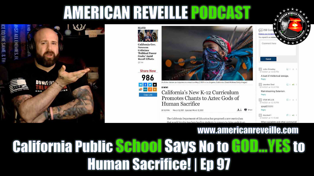 California Public School Says No to GOD...YES to Human Sacrifice! | Ep 97