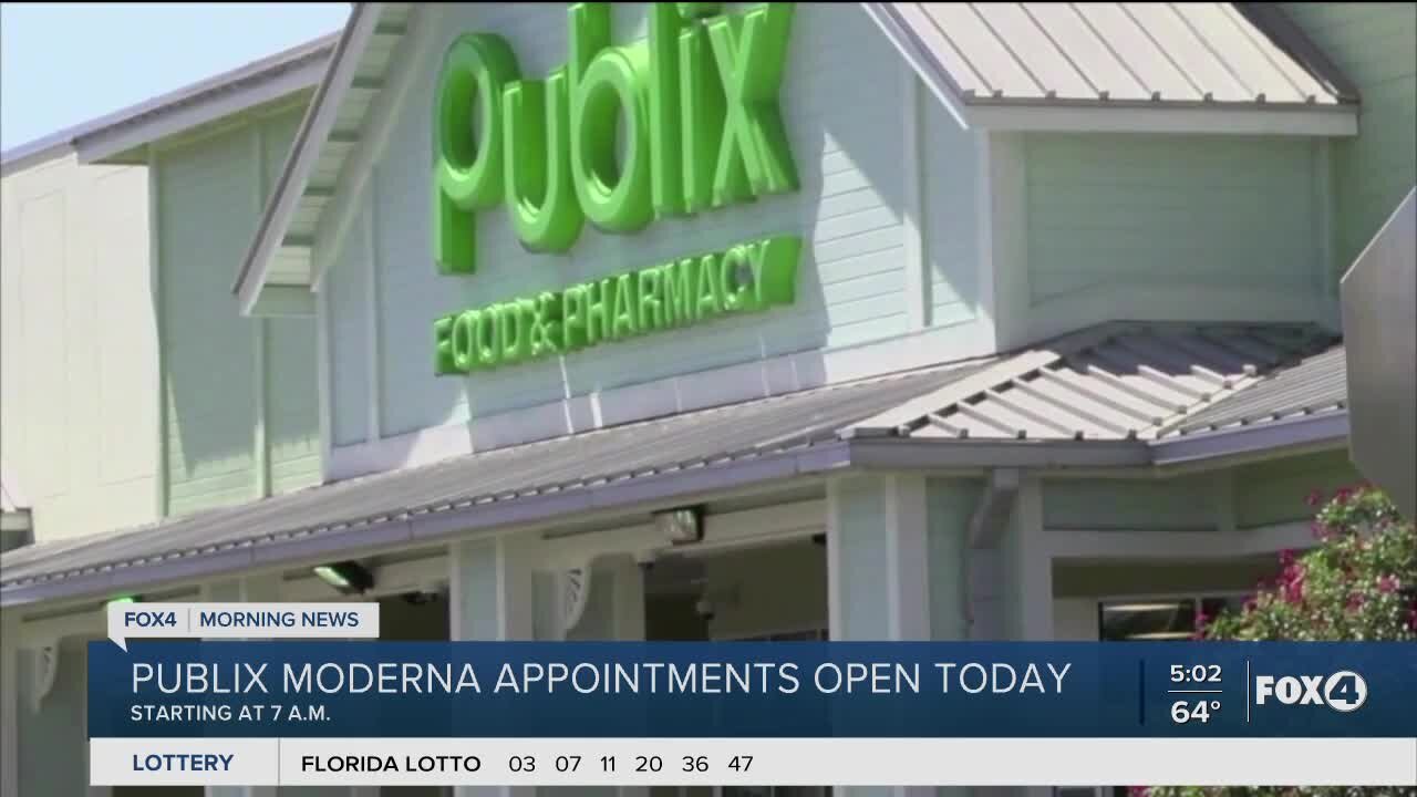 Publix opens vaccine appointments for age 60 and older