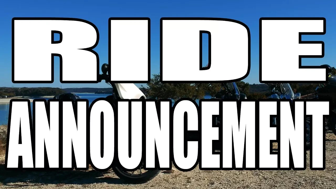 RIDE ANNOUNCEMENT FEB 18TH