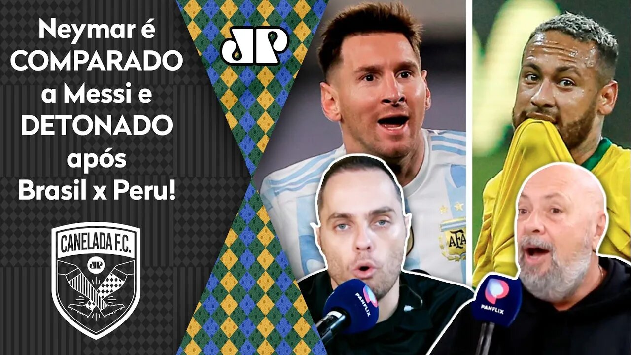 "O NEYMAR fica de MIMIMI! Já o MESSI... OLHA o que ELE FEZ, cara!" Veja DEBATE!