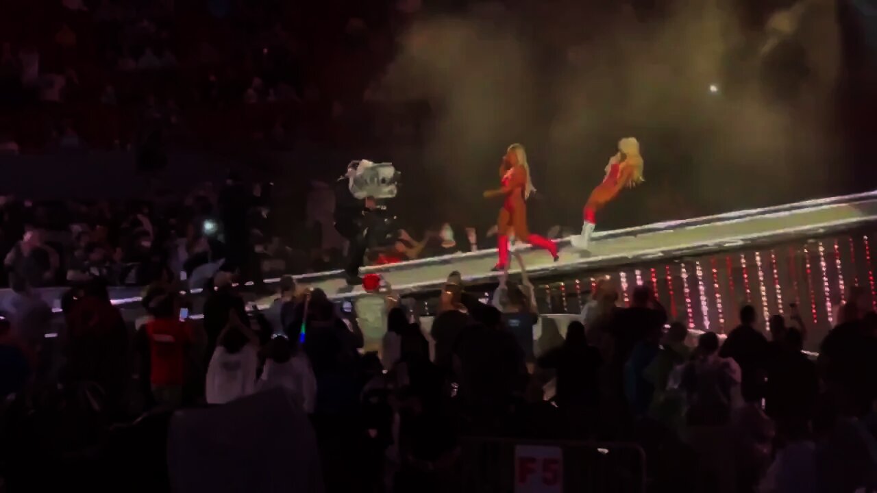 Mandy Rose Slips During Her WrestleMania 37 Entrance