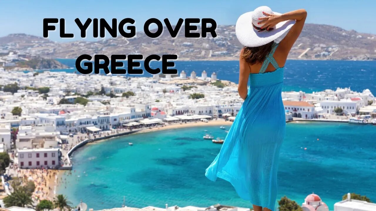 Experience the beauty of Greece's coastline while flying over it in a relaxing setting! #greece