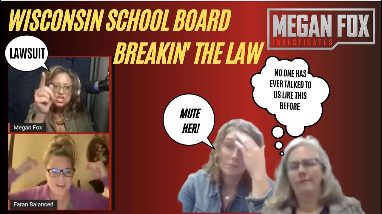 Megan Fox Goes OFF on Wisconsin School Board Violating 1ST Amendment Right to Speak