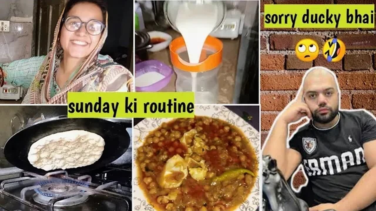 Humari sunday ki routine 🌅 - Desi nashta 🍳- Sorry @DuckyBhai 🙄😁