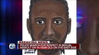 Sketch of suspect released in sexual assault of 14-year-old Detroit girl