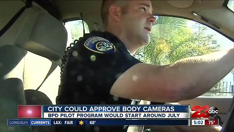 City could approve body cameras